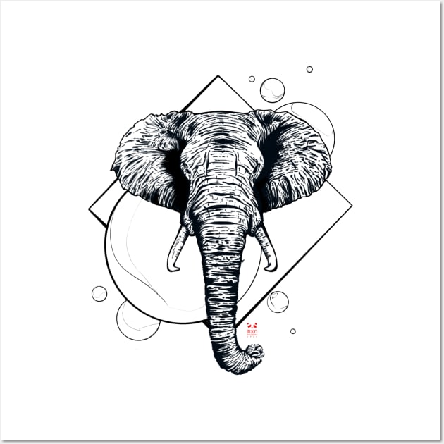 Elephant Trip Wall Art by mxndesigner